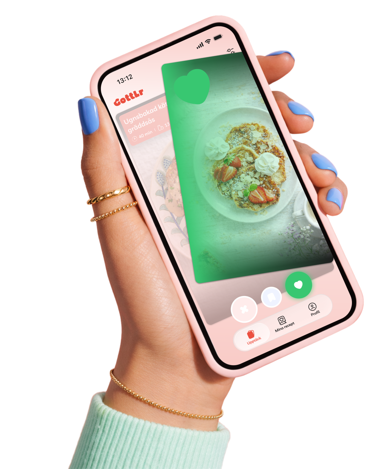 GottLr app - swipea recept